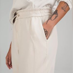 Brushed Softstreme Ribbed High-Rise Jogger Full Length